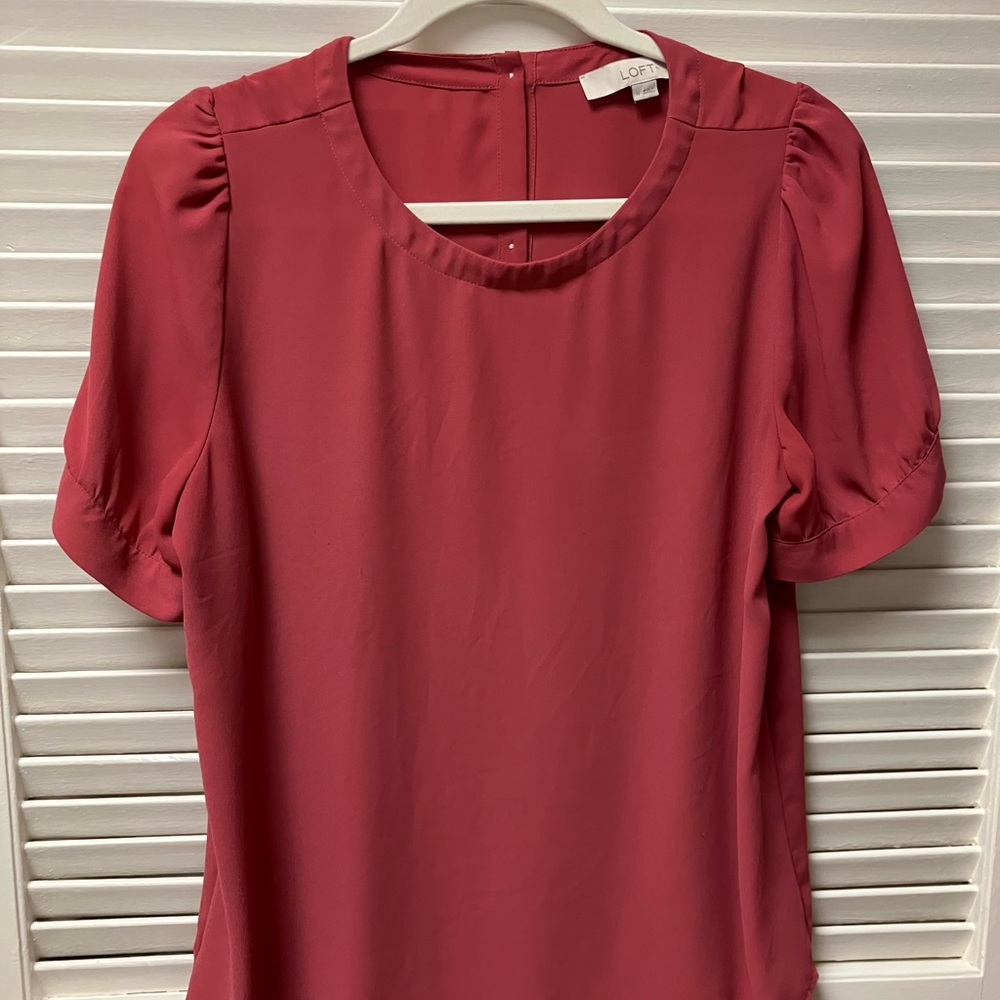 LOFT Women's Pink Blouse